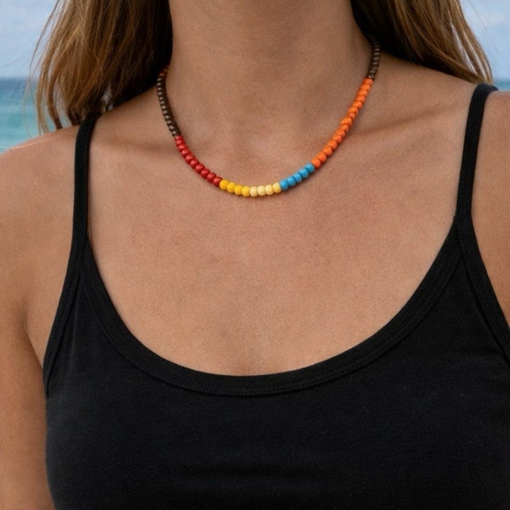 🌸 Multicolor Beaded Necklace
